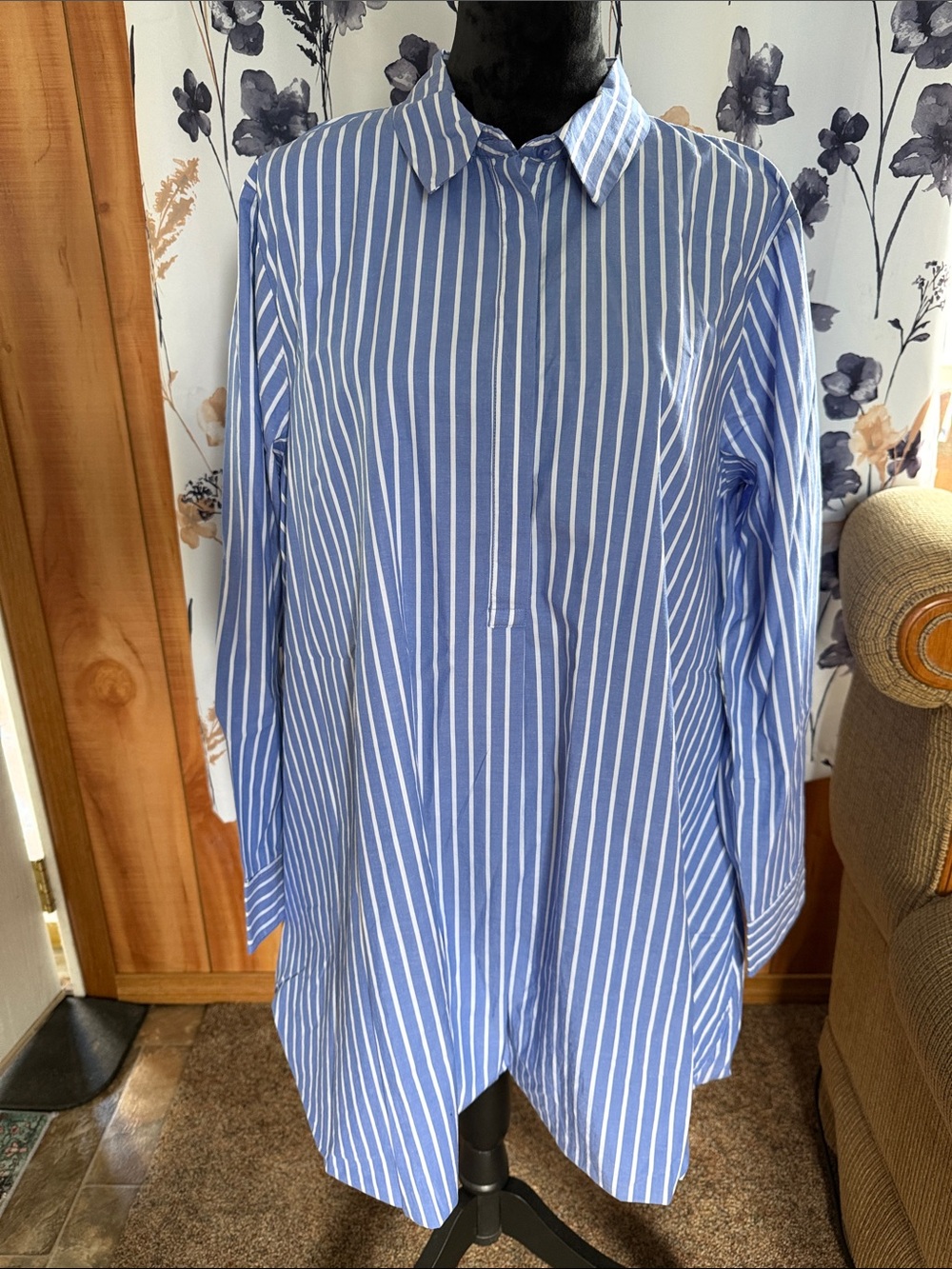 Bubble Hem Shirtdress